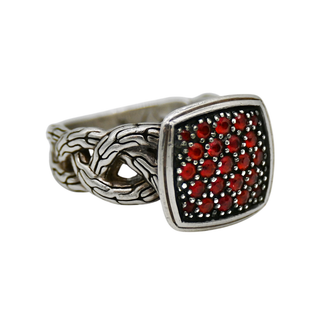 JOHN HARDY | Classic Chain Red Sapphire Ring