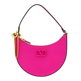VALENTINO | VLogo Pink Leather Mini Shoulder Bag
