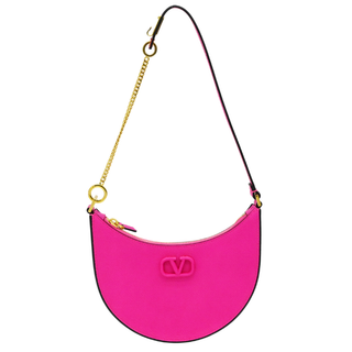 VALENTINO | VLogo Pink Leather Mini Shoulder Bag