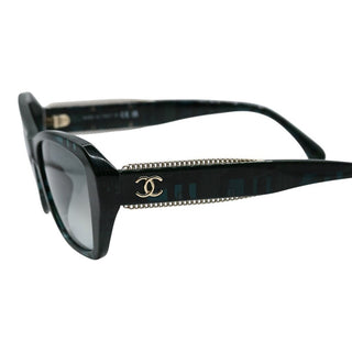 CHANEL | Green CC Butterfly Sunglasses