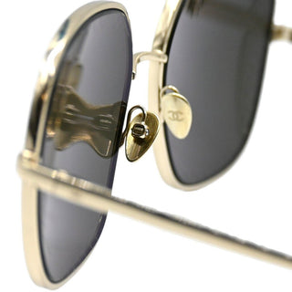 CHANEL | CC Gold-Metal Square Sunglasses
