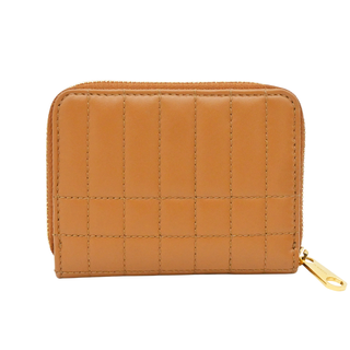 BURBERRY | Maple Brown Mini Lola Quilted Leather Wallet