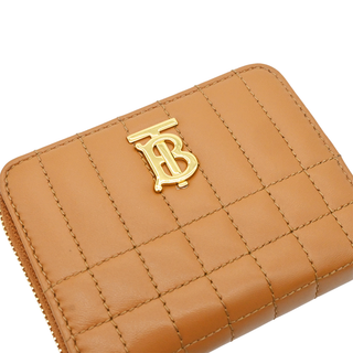 BURBERRY | Maple Brown Mini Lola Quilted Leather Wallet