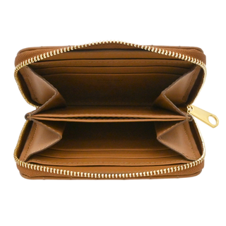 BURBERRY | Maple Brown Mini Lola Quilted Leather Wallet