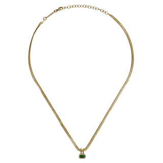 ZOE CHICCO | 14K Emerald Pendant Necklace