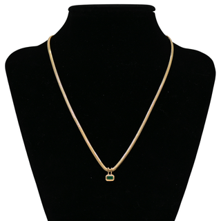 ZOE CHICCO | 14K Emerald Pendant Necklace