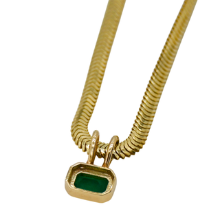 ZOE CHICCO | 14K Emerald Pendant Necklace