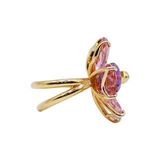 SWAROVSKI | Florere Pink Flower Cocktail Ring