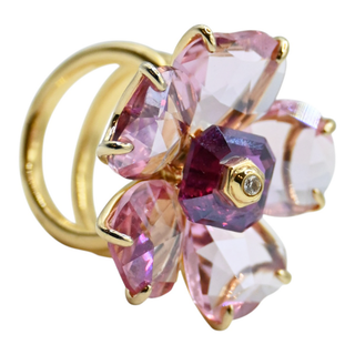 SWAROVSKI | Florere Pink Flower Cocktail Ring
