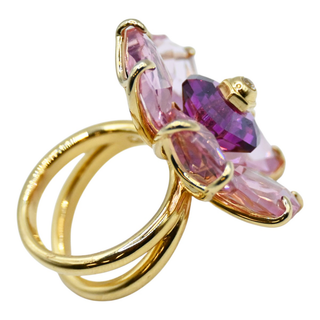 SWAROVSKI | Florere Pink Flower Cocktail Ring
