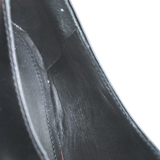 PRADA | Black Leather Logo Loafers