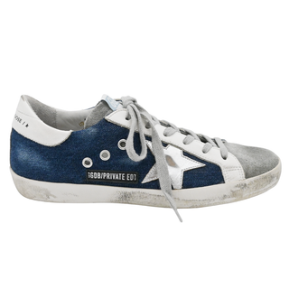 GOLDEN GOOSE | Blue Denim Superstar Sneakers
