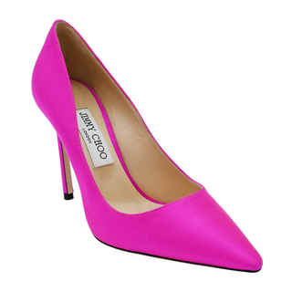 JIMMY CHOO | Cass Pink Fuchsia Satin Pumps