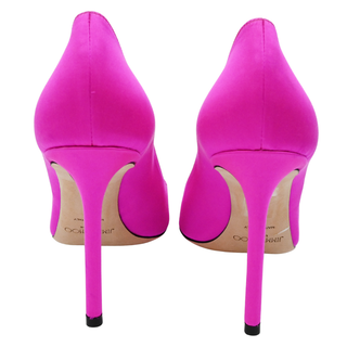 JIMMY CHOO | Cass Pink Fuchsia Satin Pumps