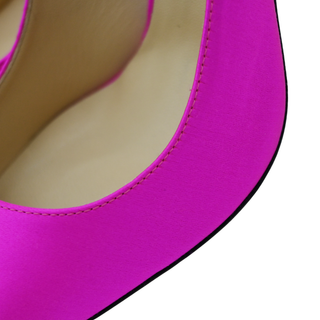JIMMY CHOO | Cass Pink Fuchsia Satin Pumps