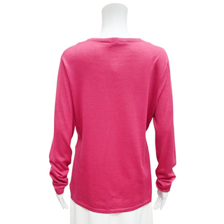 GABRIELA HEARST | Magenta Lightweight Knit Sweater