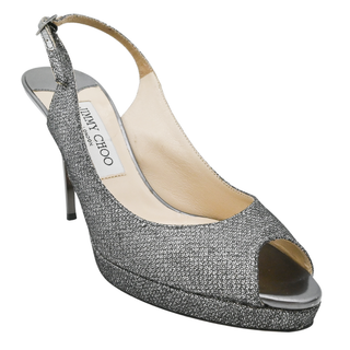 Nova Glitter Mesh Slingback Pumps