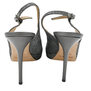 JIMMY CHOO | Nova Glitter Mesh Slingback Pumps
