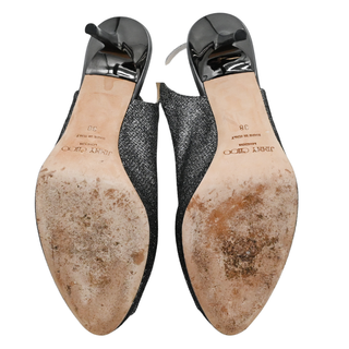 JIMMY CHOO | Nova Glitter Mesh Slingback Pumps