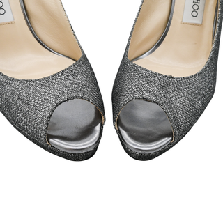 JIMMY CHOO | Nova Glitter Mesh Slingback Pumps