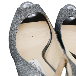 JIMMY CHOO | Nova Glitter Mesh Slingback Pumps