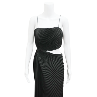 ALICE + OLIVIA | Fayeth Cut-Out Asymmetrical Midi Dress