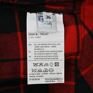 DOLCE & GABBANA | Plaid Wool-Blend Dress