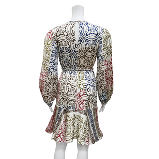 SILVIA TCHERASSI | Fiorenza Tile Silk Mini Dress