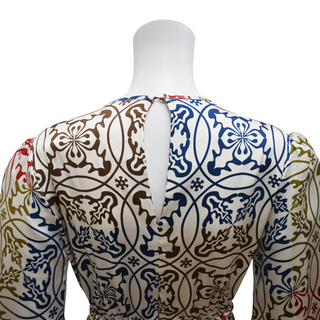 SILVIA TCHERASSI | Fiorenza Tile Silk Mini Dress