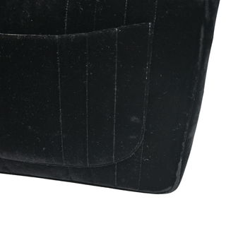 CHANEL | Black Velvet Vertical Quilted Flap Bag