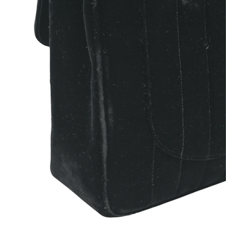 CHANEL | Black Velvet Vertical Quilted Flap Bag