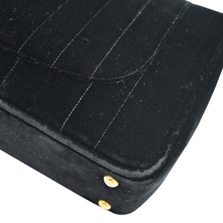 CHANEL | Black Velvet Vertical Quilted Flap Bag