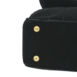 CHANEL | Black Velvet Vertical Quilted Flap Bag