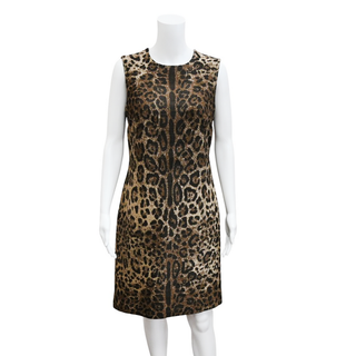 DOLCE & GABBANA | Jaguar Jacquard Sheath Dress