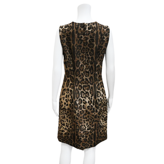 DOLCE & GABBANA | Jaguar Jacquard Sheath Dress