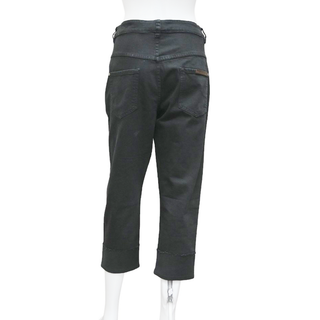 BRUNELLO CUCINELLI | Faded Black Cropped Raw Edge Jeans