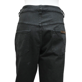 BRUNELLO CUCINELLI | Faded Black Cropped Raw Edge Jeans