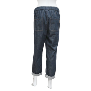 BRUNELLO CUCINELLI | Blue Denim Drawstring Joggers