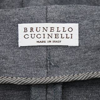 BRUNELLO CUCINELLI | Heathered Grey Ruched Pencil Skirt