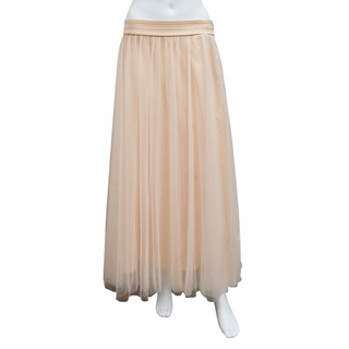 FABIANA FILIPPI | Beige Tulle Midi Skirt