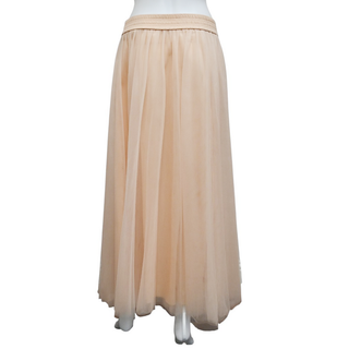 FABIANA FILIPPI | Beige Tulle Midi Skirt