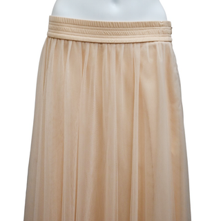 FABIANA FILIPPI | Beige Tulle Midi Skirt