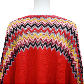 MISSONI | Metallic Chevron Knit Poncho