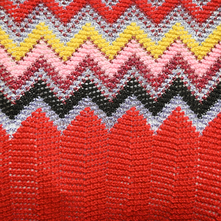 MISSONI | Metallic Chevron Knit Poncho