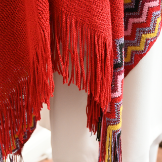 MISSONI | Metallic Chevron Knit Poncho