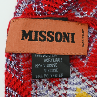 MISSONI | Metallic Chevron Knit Poncho