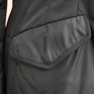 MONCLER | Black Saissac Guibbotto Down Coat