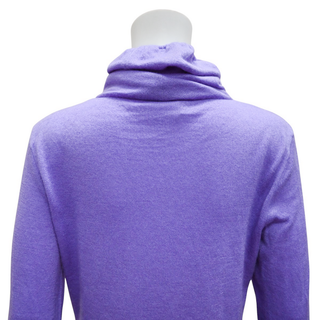 CHANEL | Purple Lightweight Cashmere-Blend Sweater