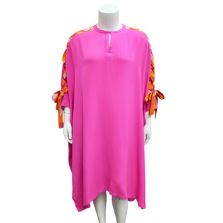 EMILIO PUCCI | Neon Pink Kaftan Dress