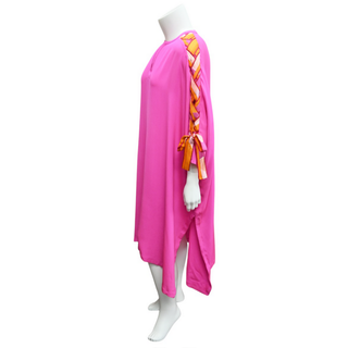 EMILIO PUCCI | Neon Pink Kaftan Dress